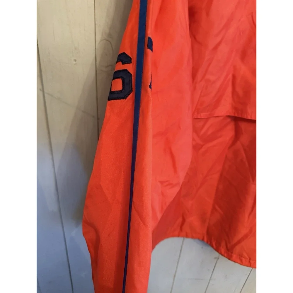 Vintage Polo Jeans Ralph Lauren  Rain Outerwear Jacket Hooded 67 Stripe Sz-XL O2